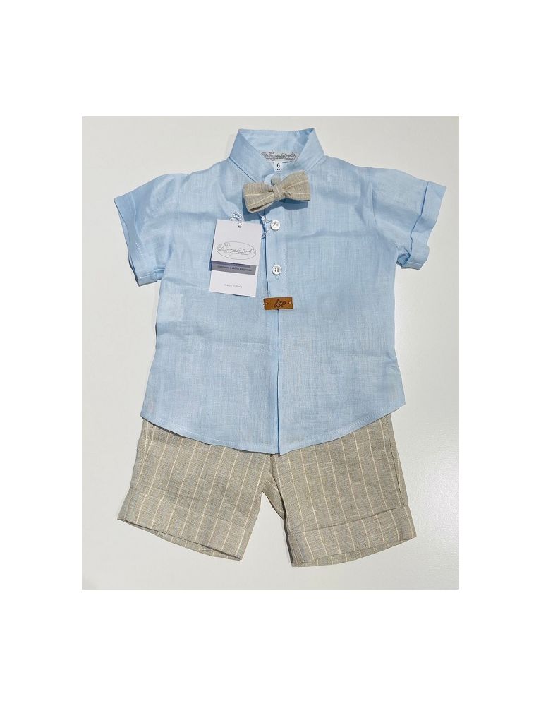 La Sartoria dei Piccoli -Pantaloni alla zuava in puro lino la Sartoria dei Piccoli - 1