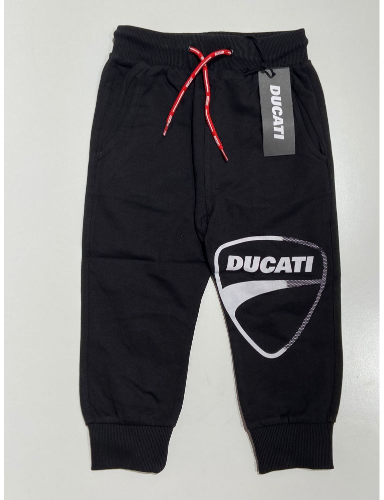 Ducati -  Pantalone felpa nero con stampa logo g5604 DUCATI - 1