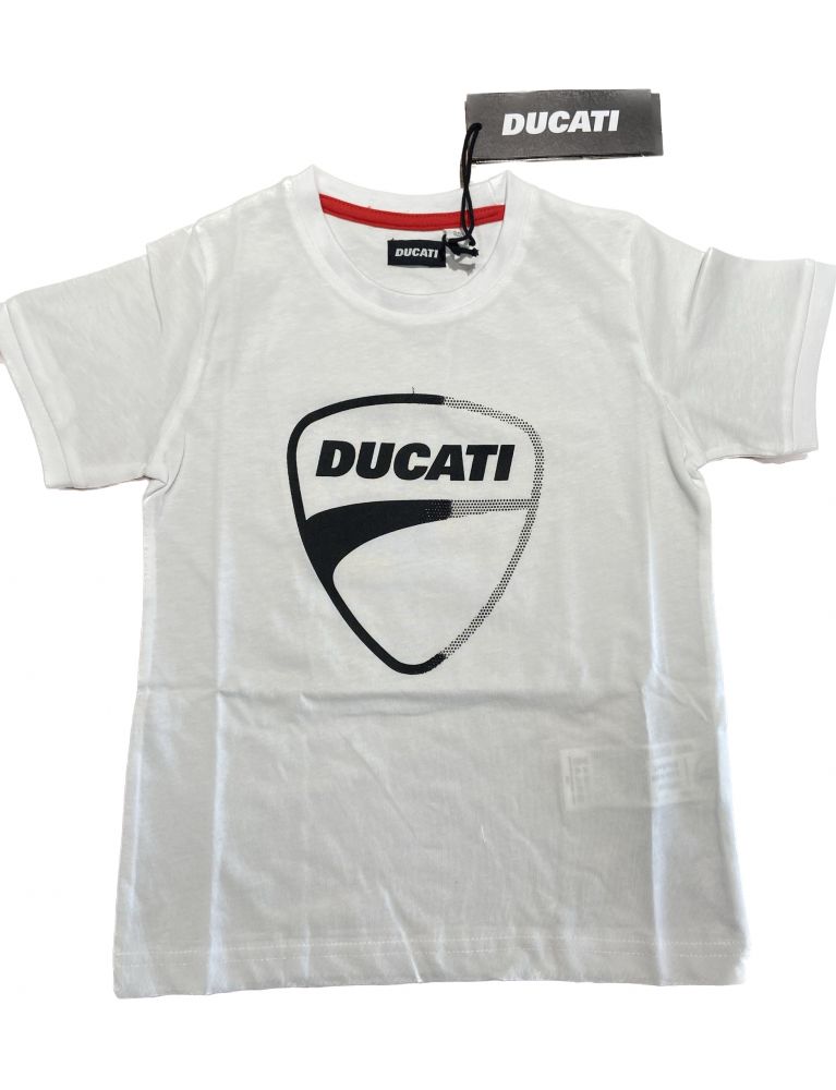 Ducati - T-shirt mezza manica cotone con stampa logo nera g6603 DUCATI - 1