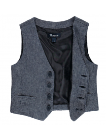 Brums Gilet linone tinto filo 201bfar002 205 BRUMS - 3